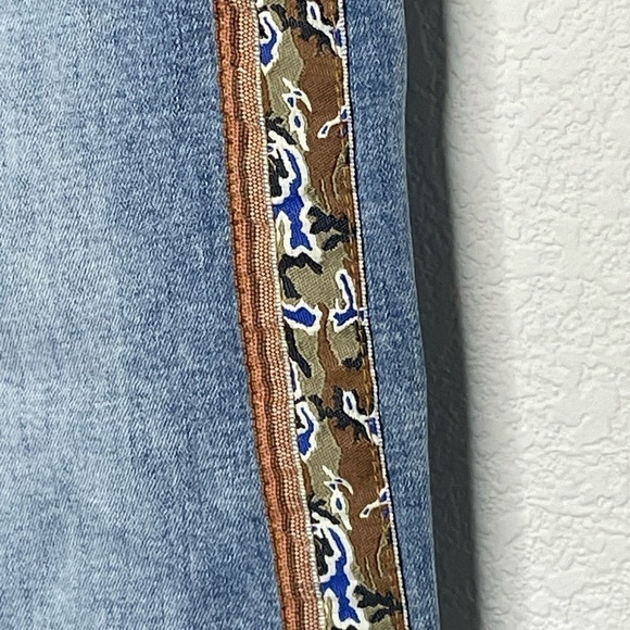 Pilcro jeans mid-rise slim boyfriend side stripe 26 - Picture 2 of 9